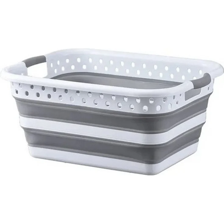 König Design Wäschekorb faltbar Wäschesammler Wäschebox Wäschetonne Organizer (1 St, Wäschekorb), Laundry Baskets Wäschewanne robust, platzsparend, Aufbewahrungskorb – Bild 4