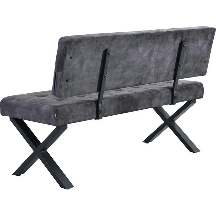 B&D home Essbank KAREN (1-St), gepolstert, Metallgestell, mit oder ohne Rückenlehne, in 120/140/160cm – Bild 1