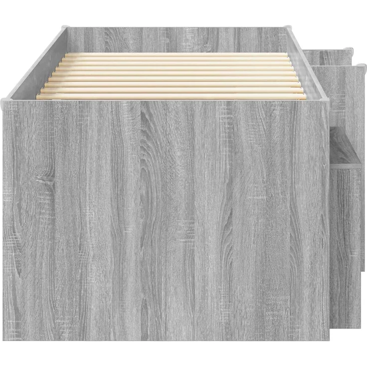 vidaXL Loft Bettgestell mit Schrank 3 stk. Sonoma-Grau Holzwerkstoff 3423411 – Bild 4