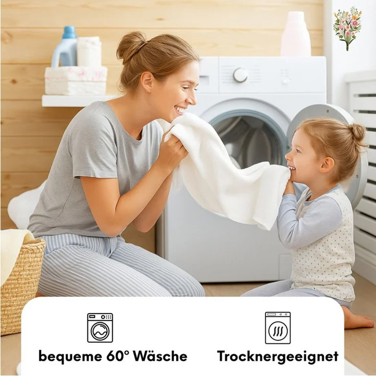 Strauss Home Spannbettlaken Premium Topper Spannbettlaken 150GSM für Matratzen-Topper 10cm Höhe, Gummizug: Rundumgummi, für Topper mit einer Höhe von 10cm, OEKO-TEX zertifiziert – Bild 4
