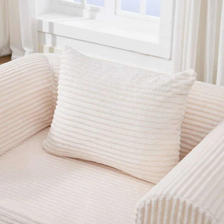 ZUBALIYA SchlafSofa mit Cordbezug, mit Schaumstoffpolsterung, ohne aufwendige Montage, für Wohnzimmer und Apartments – Bild 8