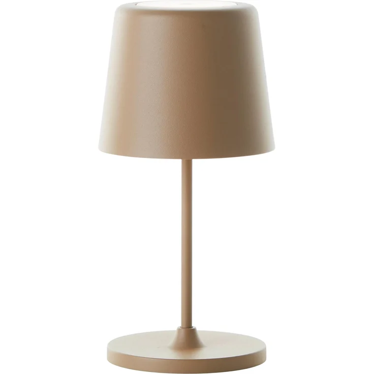 Brilliant Lampe Kaami LED Außentischleuchte 37cm cappuccino matt Metall/Bambus gold 2 W LED integriert – Bild 7