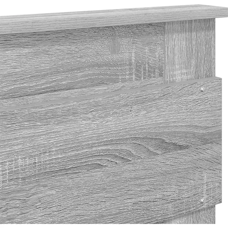 vidaXL Bettrahmen Graues Sonoma 140 x 200 cm Massives Kiefernholz 3409764 – Bild 10