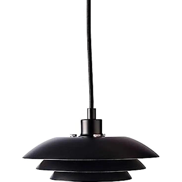 Dyberg Larsen DL20, Pendelleuchte LED in Schwarz, dimmbar, skandinavisches Design, G9-Fassung, ideal für Esstisch und Wohnzimmer