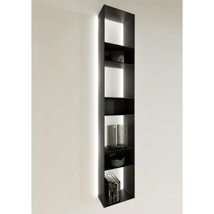 Naber 8041234 transFORM Solitärregal, 750 x 300 x 180 mm (H x B x T) für Regalsystem, schwarz matt – Bild 1