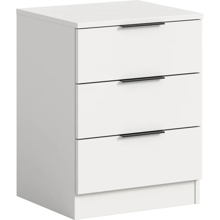Nachtkommode (B/H/T: 45x60x40 cm) in weiß – Bild 1