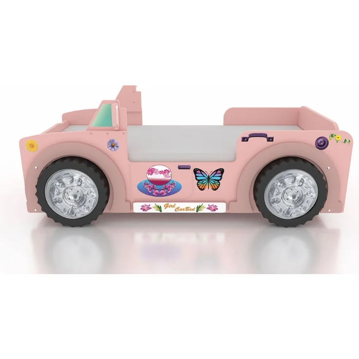 Autobett Jeep in Pink mit Lattenrost & Matratze – Bild 7