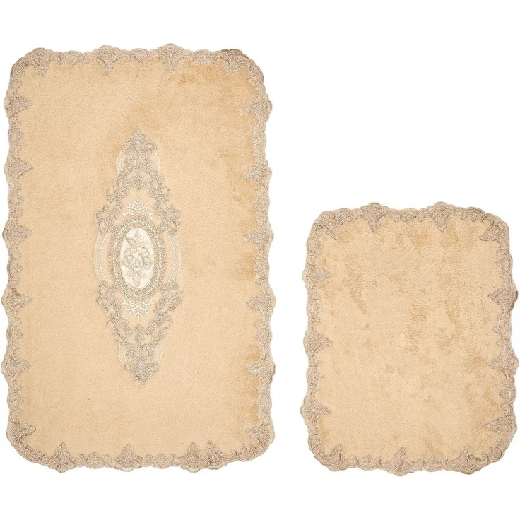 Mijolnir 'Selonya D - Cappuccino' Badematten-Set (2-teilig), Cappuccino – Bild 2