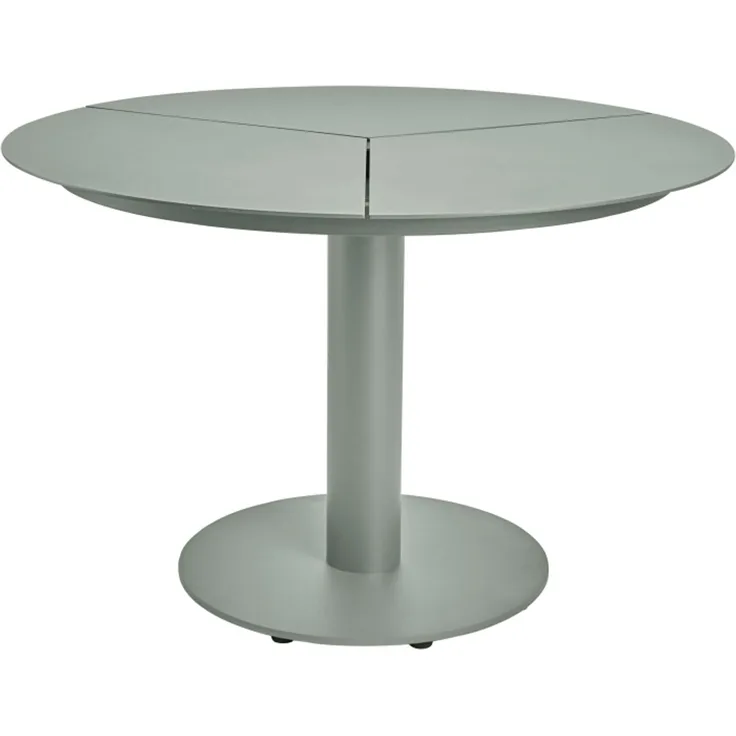 Gartenesstisch Peace aus Aluminium, modern rund, Nordic Green, für 4–5 Personen, Ø 110 cm