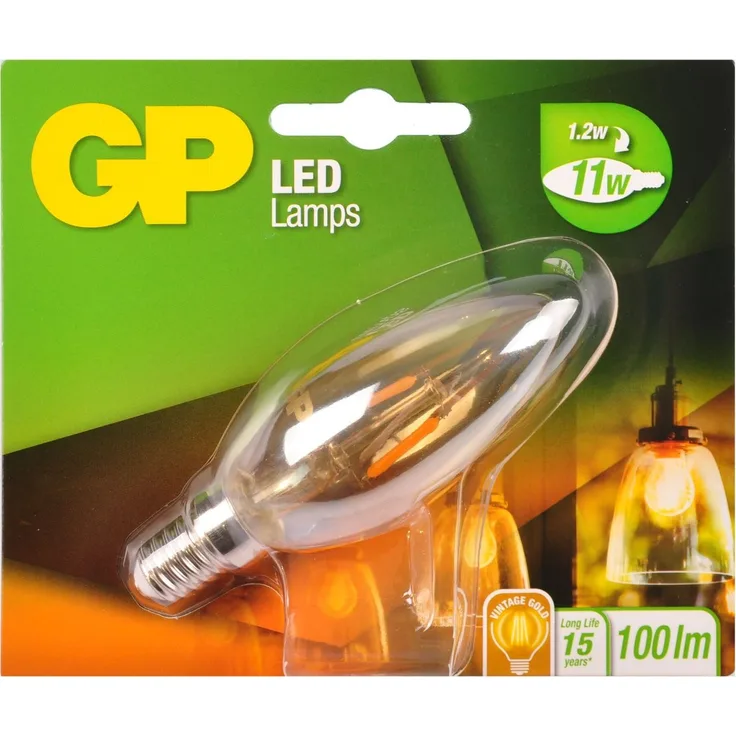 GP Gold Filament Classic 745GPCAN080565C Fil. Candle 1,2w E14