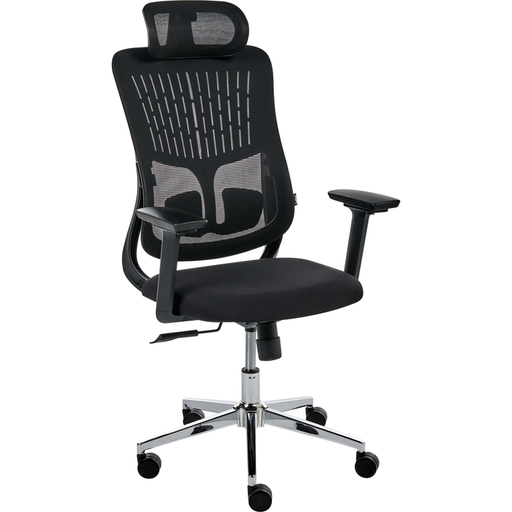 Bürostuhl PARTNER Stoff Schwarz
