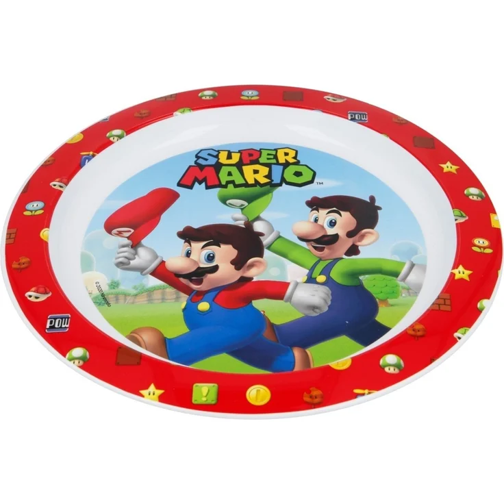 Super Mario Kinder Teller Mikrowellengeeignet für zu Hause – Bild 2