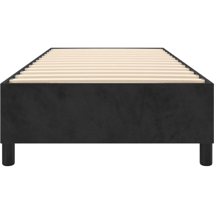 vidaXL Bettgestell, Bettrahmen mit Lattenrost & Stützbeinen, Schwarz Samt, 90x200 cm – Bild 6