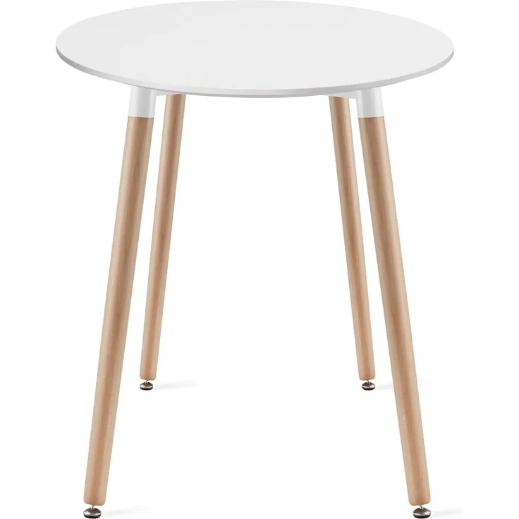 Valora KAMI Runder Tisch, Beine aus weißer Buche, 60 cm