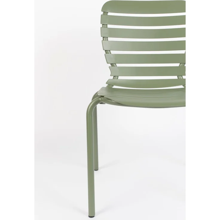 Zuiver Gartenmöbel-Set Vondel mit Tisch, 2 Stühlen & Bank, Aluminium Grün 87,2x168,5x75 cm – Bild 3