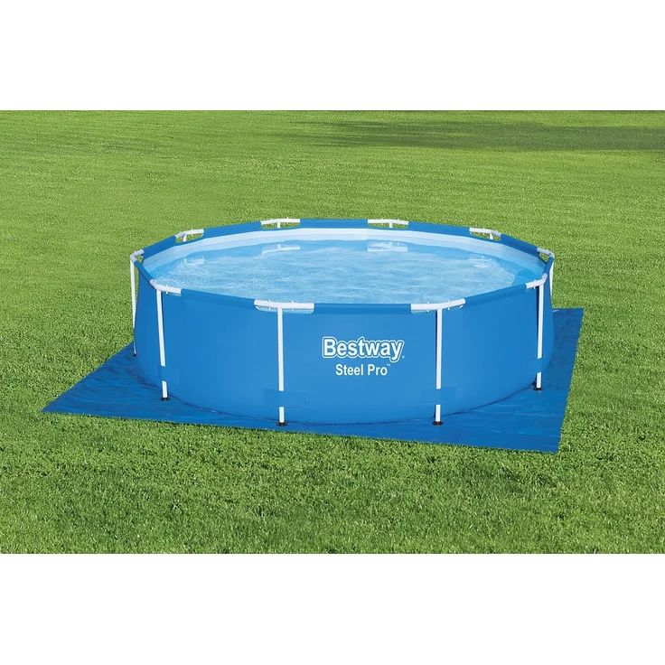 PE- Bodenplane 335 x 335 cm, blau, quadratisch – Bild 2