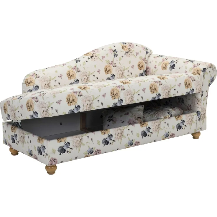 Recamiere Armlehne rechts Katrinka Flachgewebe beige – Bild 3