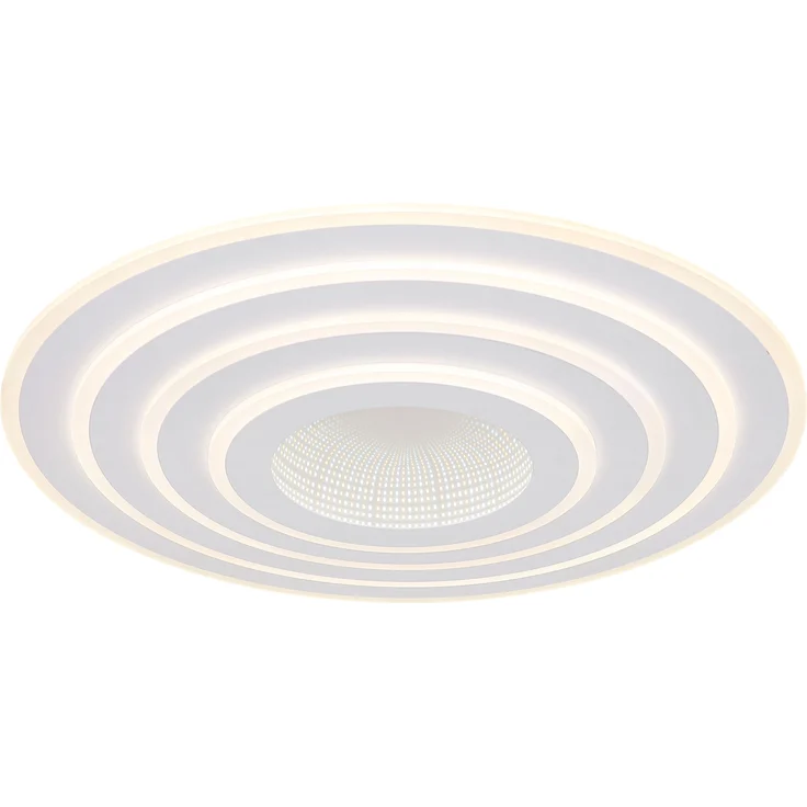 GLOBO LIGHTING Deckenleuchte JOCELYN, Dimmfunktion, Fernbedienung, Infrarot inkl, Memoryfunktion, Nachtlichtfunktion, mehrere Helligkeitsstufen, LED fest integriert, warmweiß - kaltweiß, Deckenlampe Wohnzimmer-Leuchte Schlafzimmer-Leuchte Flur Küche – Bild 2