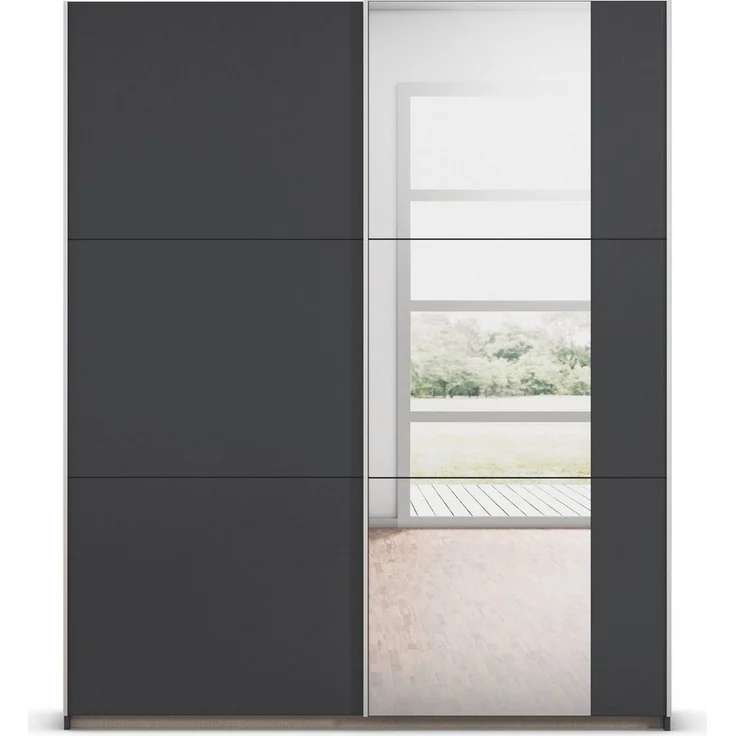 rauch Schwebetürenschrank Kleiderschrank Garderobe TOPSELLER AURELIO mit 3 Ausstattungsvarianten 3 verschiedene Ausstattungsvarianten Griffe aus Metall MADE IN GERMANY – Bild 2