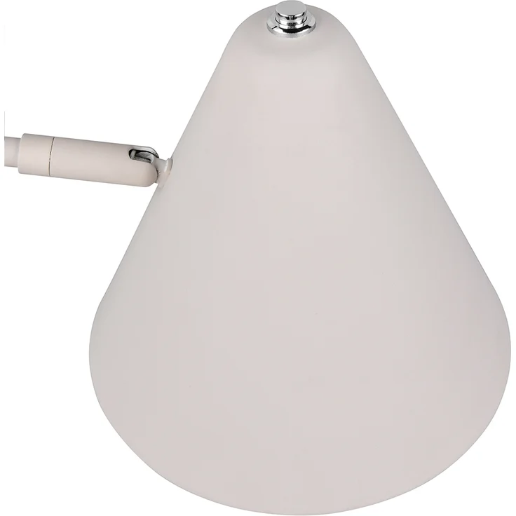 Retro Schreibtischlampe COSIMA mit Schwenkarm aus Metall Hellgrau, Höhe 50,5cm – Bild 7