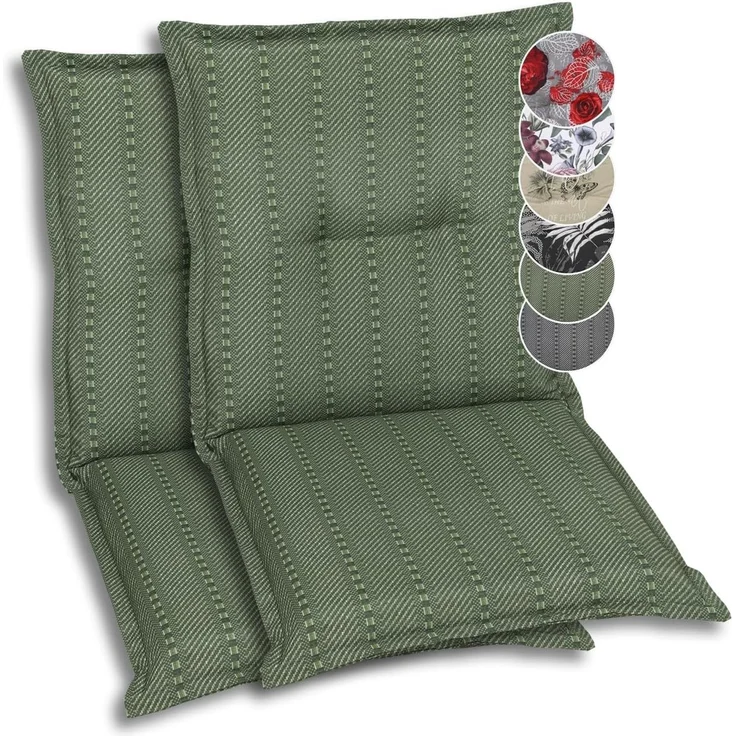 GO-DE Sesselauflage, (Set, 2 St), 110x50 cm