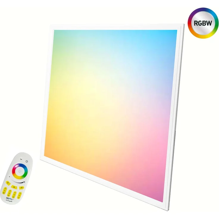 62x62 LED RGB-W Panel Deckenleuchte Farbig Farbwechsler dimmbar mit Fernbedienung – Bild 1