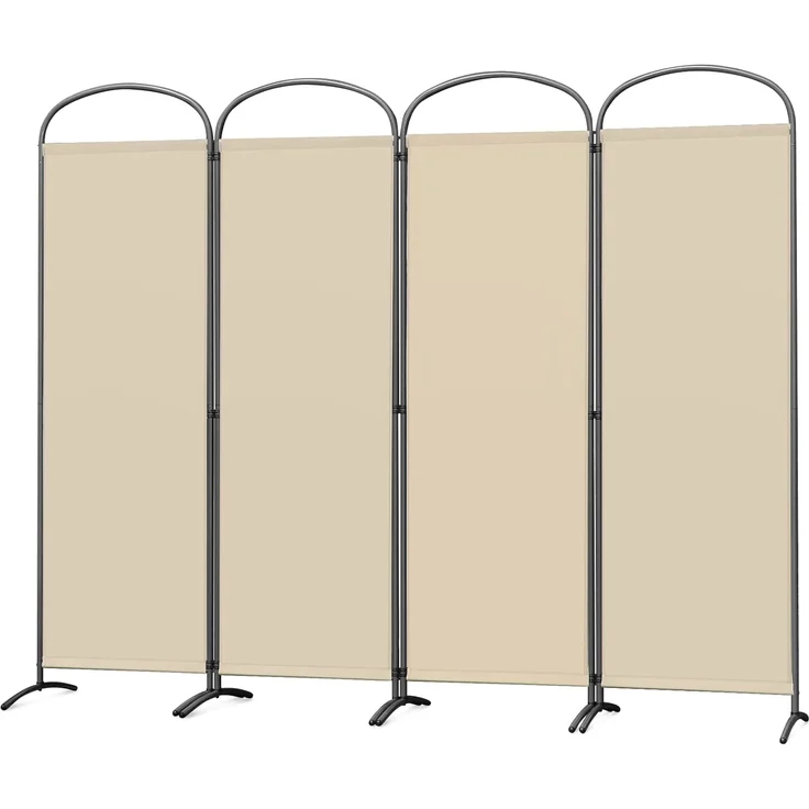 Angel Living Paravent Bogen Klappbar Raumteiler Freistehend Sichtschutzwand (4 St), Paravent 4 Teilig, 224 (B)x 50(T)x182(H)cm – Bild 1