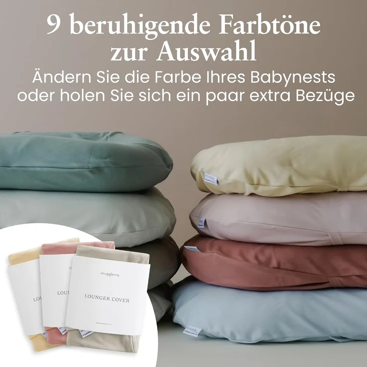 Snuggle Me® Babynest Bezug - Hochwertiger Babynestchen-Bezug aus 100% Bio-Baumwolle, Maschinenwaschbar und Kuschelweich – Bild 6