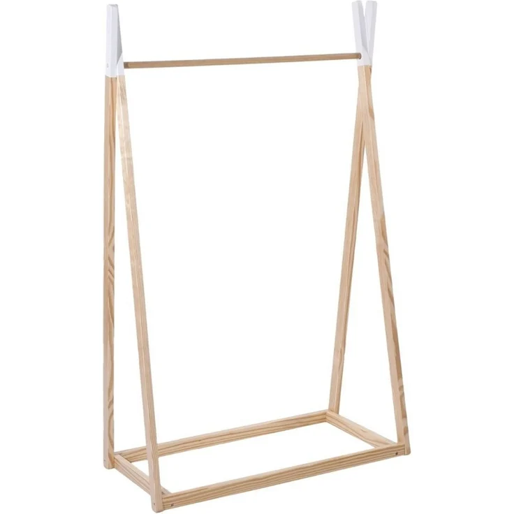 Atmosphera TIPI Kleiderständer, Kleiderbügel aus Holz für Kinder - 78 x 38 x 126 – Bild 3
