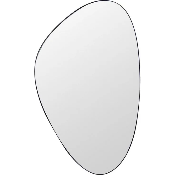 riess-ambiente Wandspiegel NOEMI 90cm schwarz · asymmetrischer Spiegel mit schwarzem Rahmen, gerahmter Mirror zum Aufhängen · Flur · vertikal & horizontal · Design