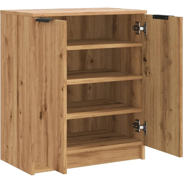 vidaXL Schuhschrank Artisan-Eiche 59x35x70 cm Holzwerkstoff 856990 – Bild 4