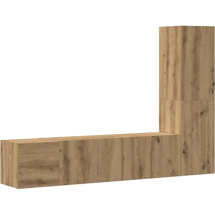 vidaXL TV-Wandschränke 3 Stk. Artisan-Eiche Holzwerkstoff 3328962