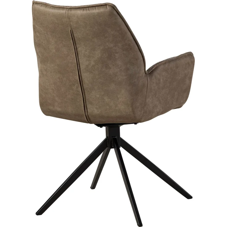 Drehstuhl 61x61x89 braun / graubraun HENRI #102 – Bild 11