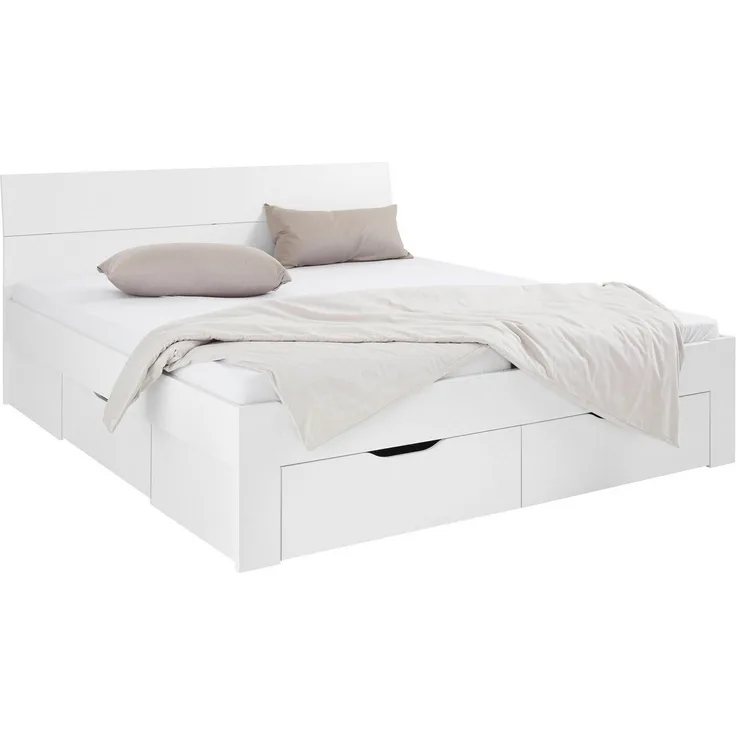 Rauch Möbel 'Flexx' Futonbett, Alpinweiß, 180x200 cm, mit Bettkasten
