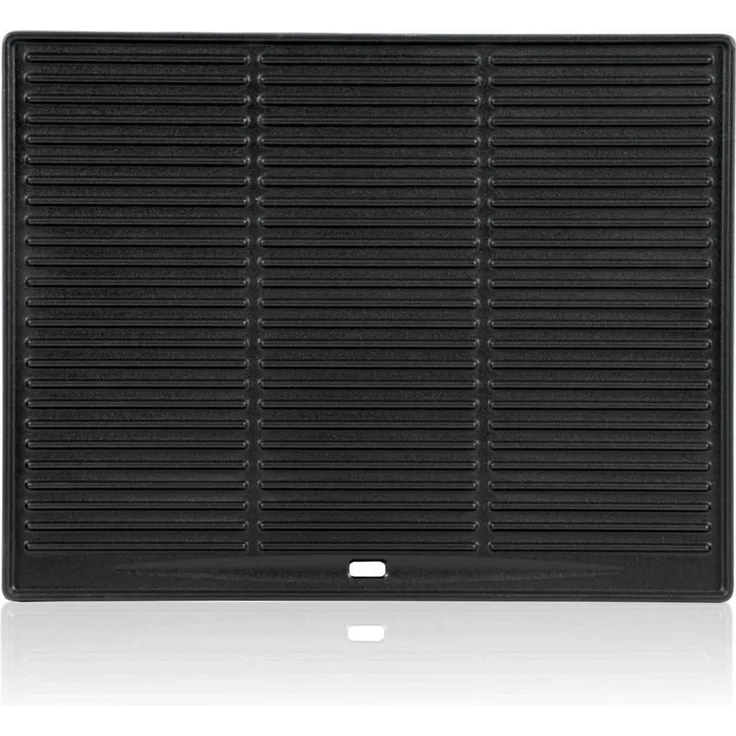 BBQ-Toro Grillplatte Gusseisen Grillplatte 45 x 35 cm, Wendeplatte, emailliert