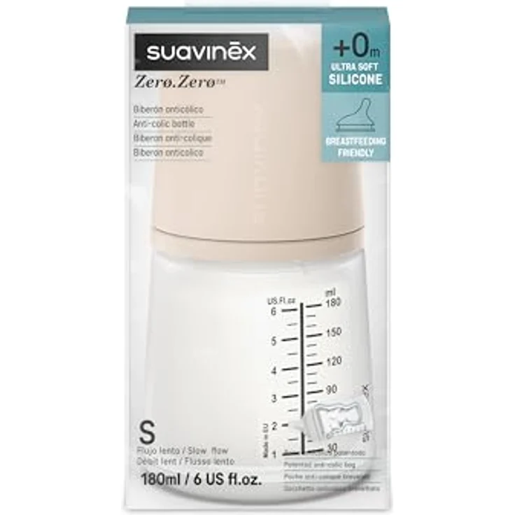 Suavinex Babyflasche - Zero Zero - Slow Flow 180ml – Bild 3