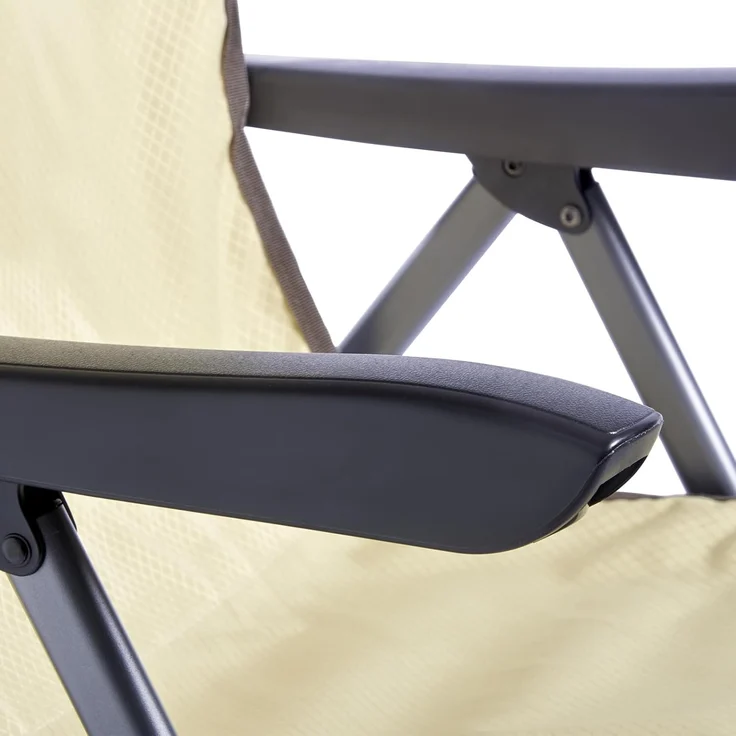 Uquip Campingstuhl Justy XL Faltstuhl Strandstuhl Klappstuhl Verstellbar 120 kg Boulder – Bild 7