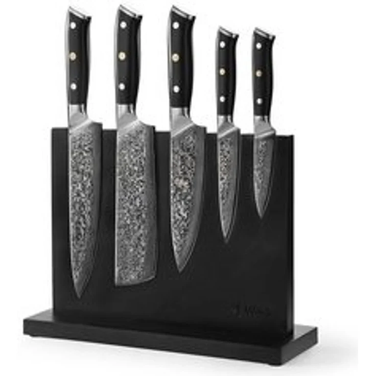 Wakoli Magnet-Messerblock Elite Cuisine I 5 Küchenmesser & magnetischer Messerblock – Bild 6