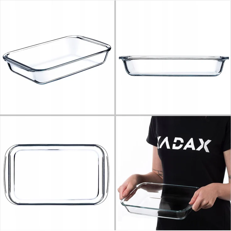 KADAX 1,5 l rechteckige kleine Backform aus Glas – Bild 9
