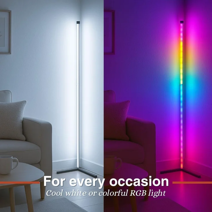 EDCO Ecklampe Stripe RGB GRUNDIG - Büro & Diele & Esszimmer & Wohnzimmer & Kinderzimmer & Küche & Schlafzimmer in Multicolor – Bild 6
