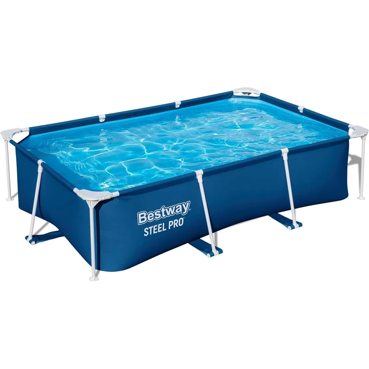 Steel Pro™ Frame Pool ohne Pumpe 259 x 170 x 61 cm, dunkelblau, eckig – Bild 1