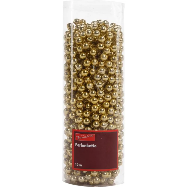TrendLine Perlenkette bruchfest, langlebig 10 m gold