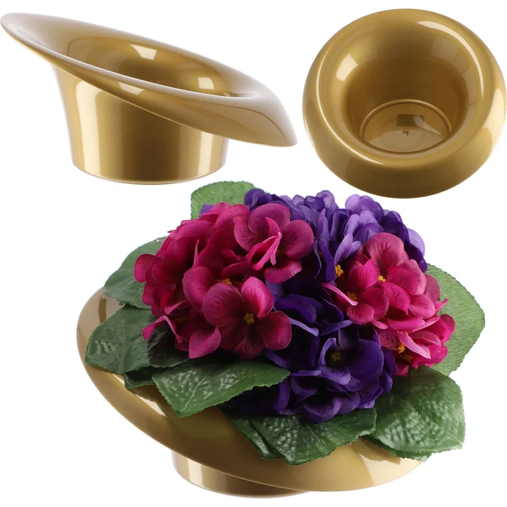 KADAX Blumentopfabdeckung Ikebana Composition Gold 9 cm – Bild 1