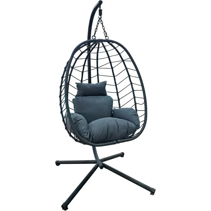 SVITA Hängesessel Hängesessel SHELLY, Outdoor, Mit Gestell, mit Polstern – Bild 1