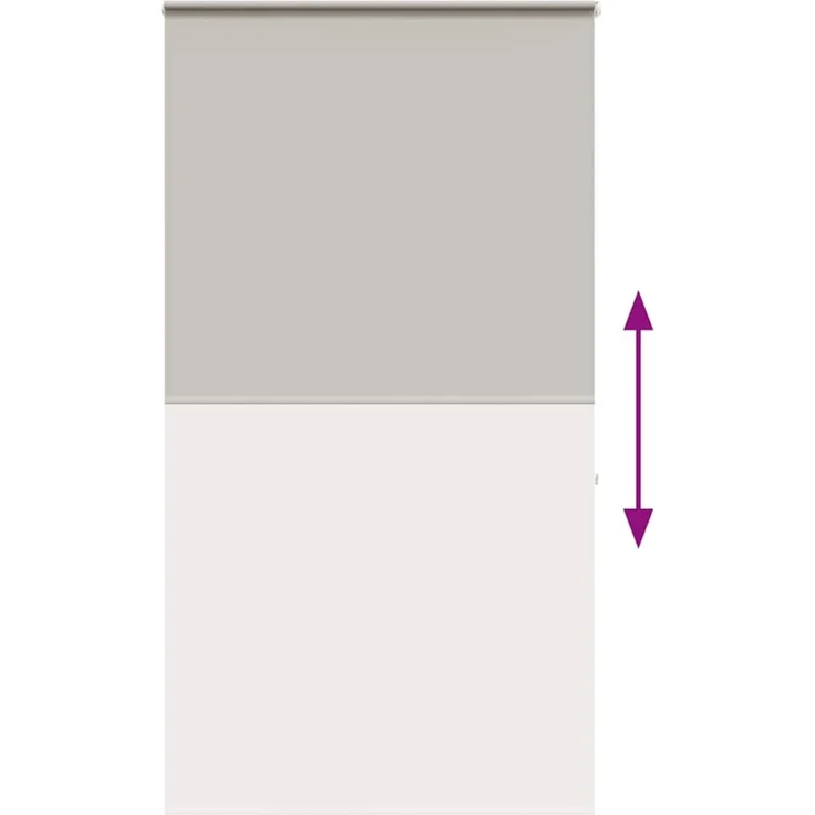 vidaXL Duschrollo mit Kassette 130x240 cm Stoffbreite 126 cm 4014993 – Bild 5