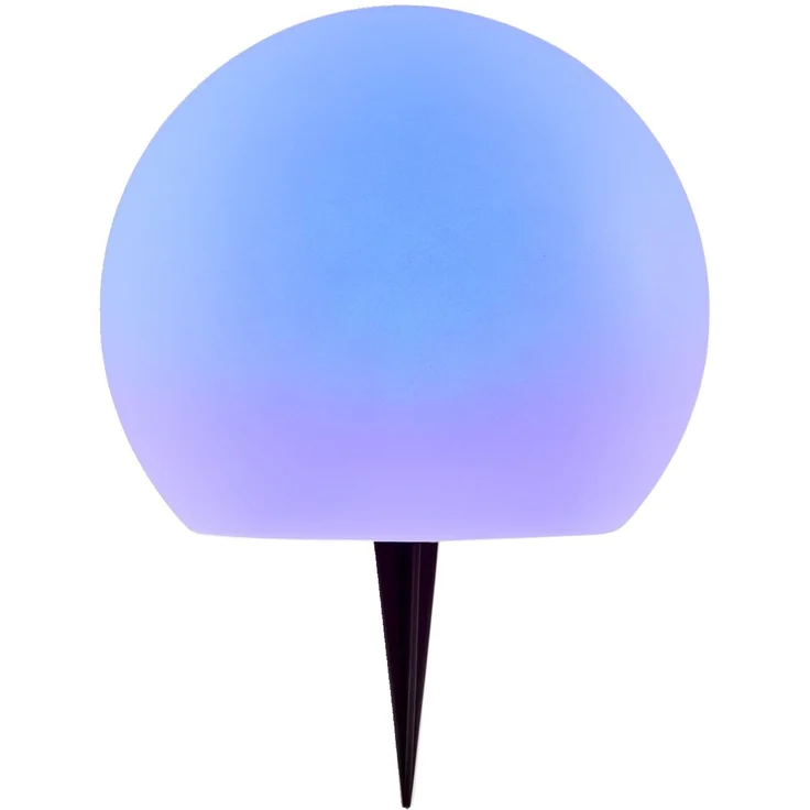 Ambia Garden Solarleuchte BALL, Kunststoff weiß, Durchmesser 20 cm, mit Farbwechsler RGB – Bild 2