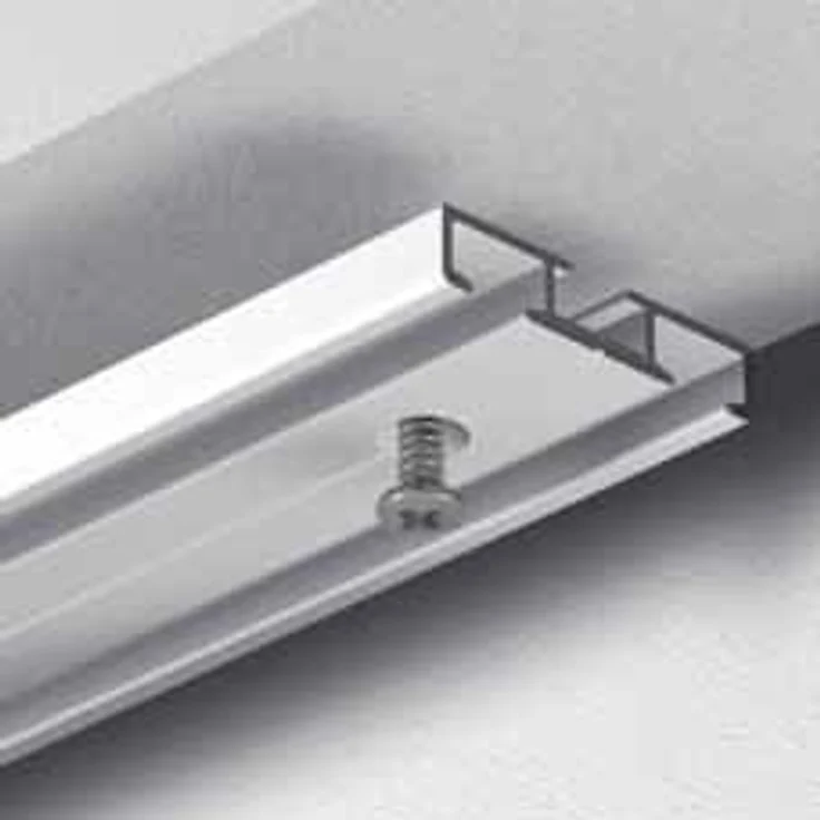 Gardineum Gardinenschiene Vorhangschiene, 2-läufig, vorgebohrt, ab 2 m mittig geteilt – Bild 3