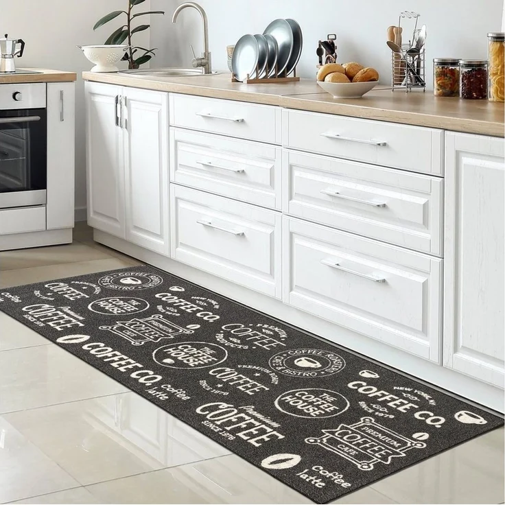 Carpetia Küchenläufer Küchenteppich Modern, rechteckig, Höhe: 5 mm, rutschhemmender Rücken, pflegeleicht, robust – Bild 5