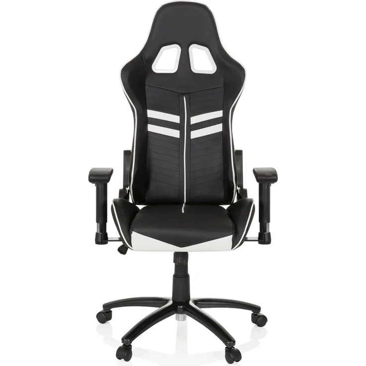 hjh OFFICE Gamingstuhl LEAGUE PRO Kunstleder Schwarz/Weiß