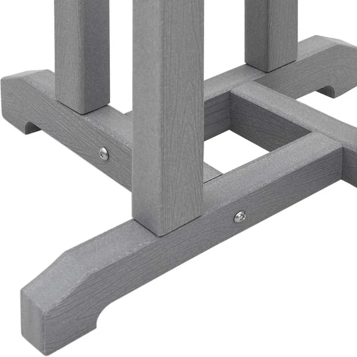 vidaXL Garten Bar Set 3 pcs Hellgrau HDPE 3335803 – Bild 9